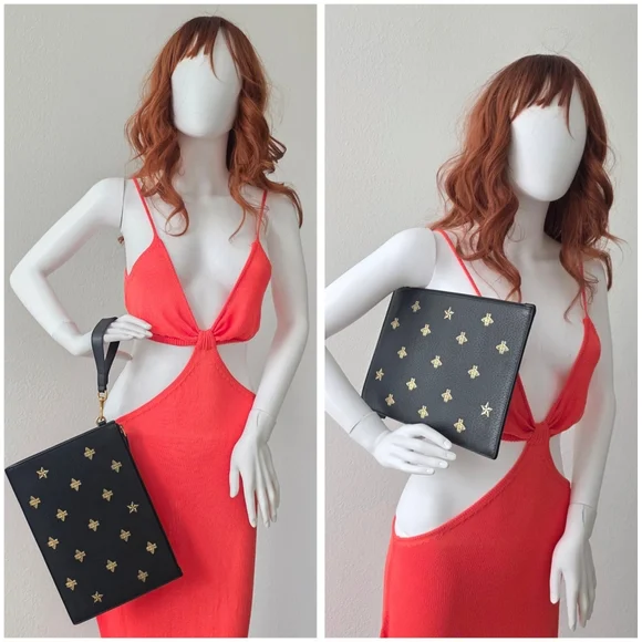 Auth Gucci Bee ๐ Clutch/ Wristlet - Picture 3 of 8